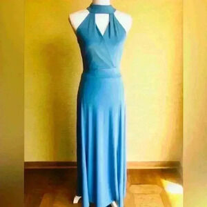 NEW! New York & Company Neck Tie Maxi Dress.